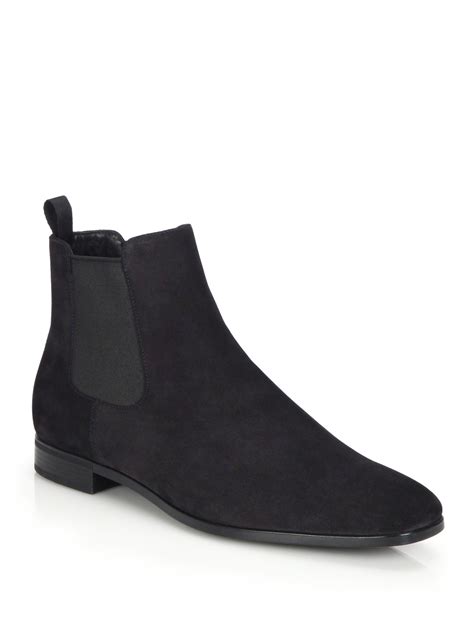 mens prada suede boots